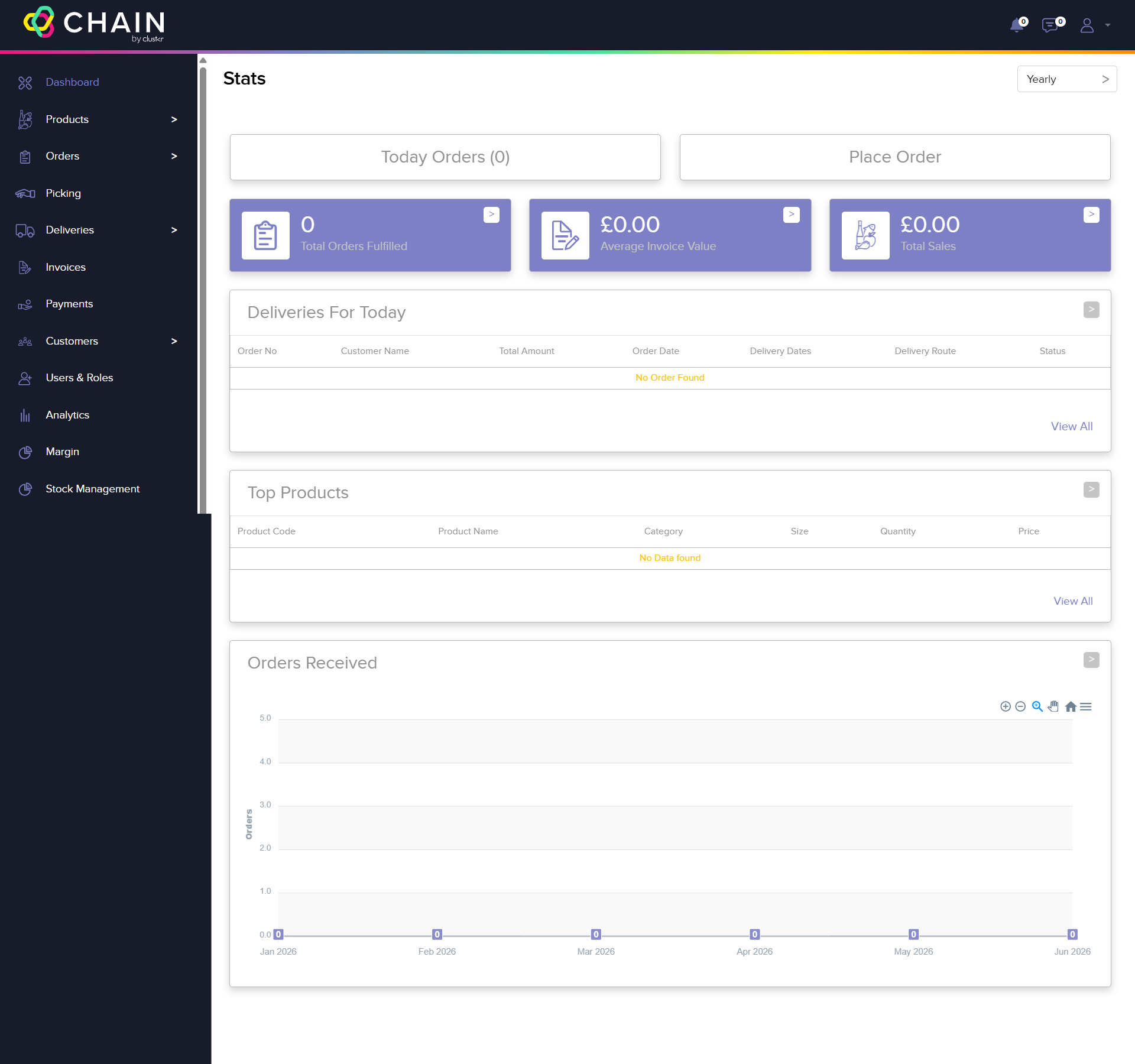 Connect with Chain — Restaurant–Supplier Platform screen 5