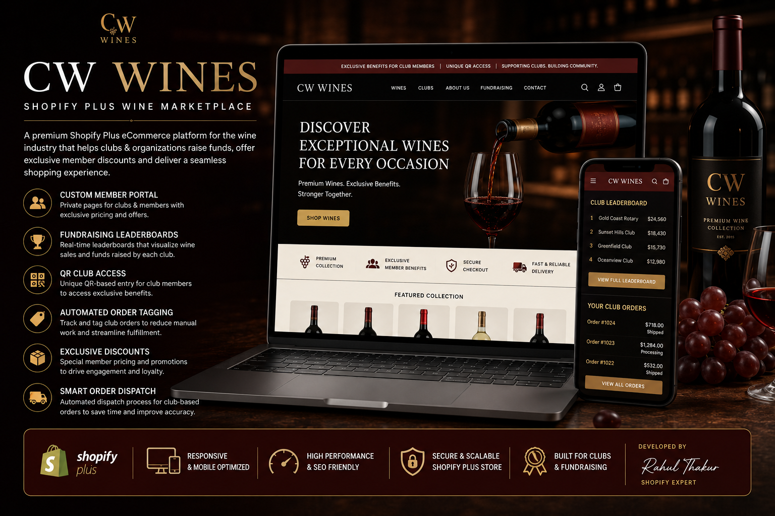 CW Wines — Club Commerce & Leaderboards