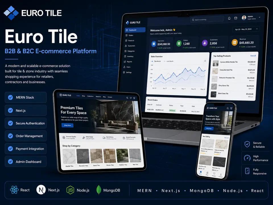 EuroTiles Commerce & Admin Platform