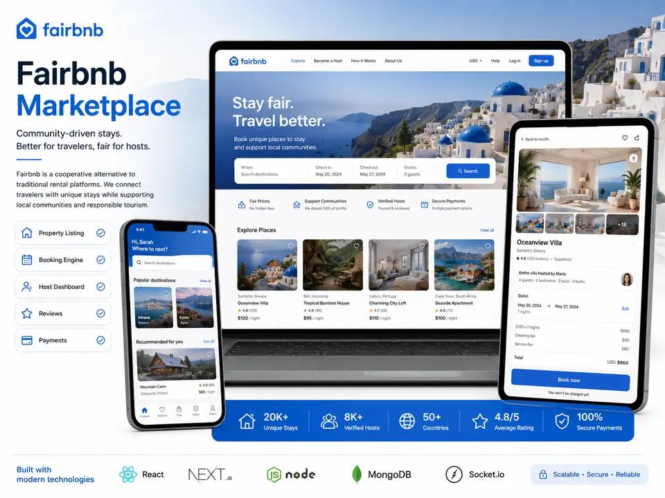 Fairbnb — Cooperative Short-Stay Marketplace