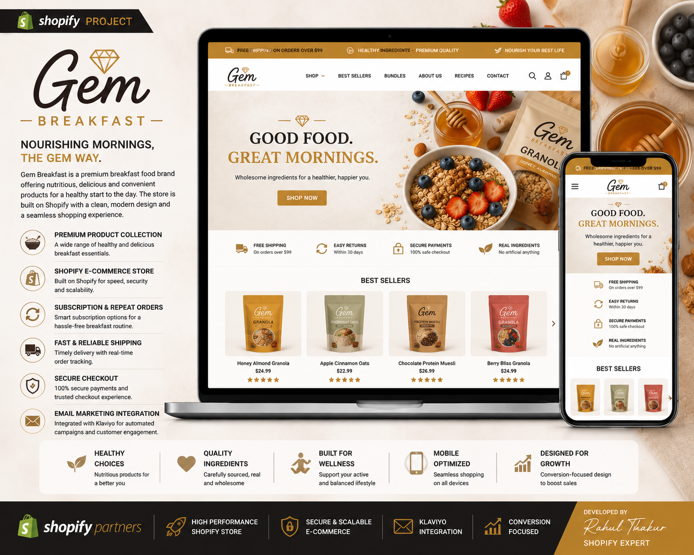 Gem Breakfast — Shopify Brand Store