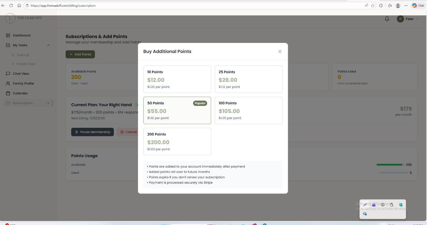LoadOff — Logistics Operations Product screen 5