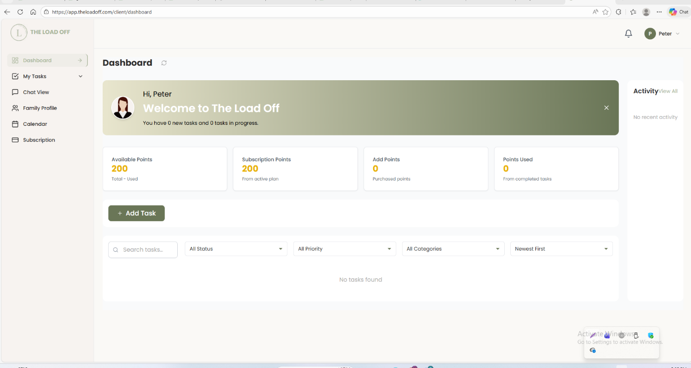 LoadOff — Logistics Operations Product screen 6