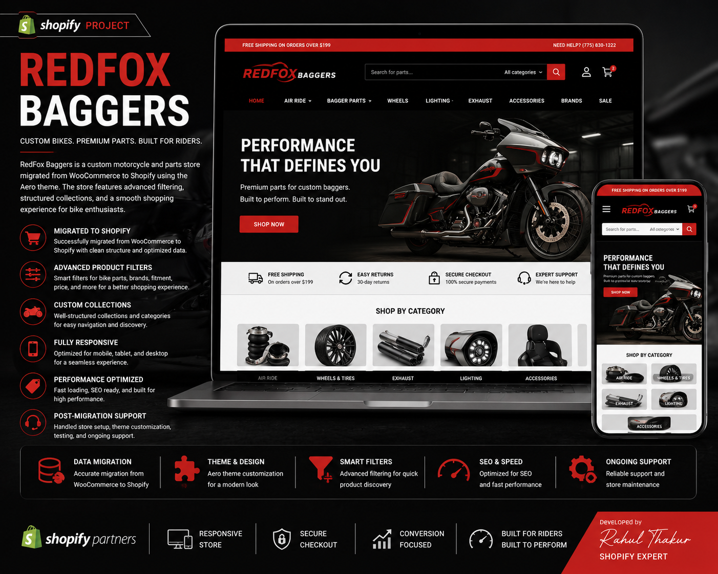 Red Fox Baggers — Custom Motorcycles & Parts
