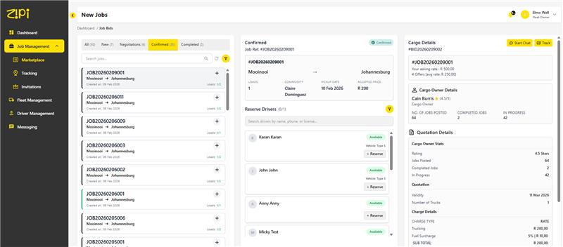 Zipi — Freight Logistics Marketplace screen 4