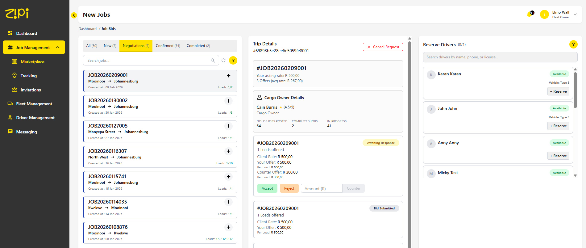 Zipi — Freight Logistics Marketplace screen 6